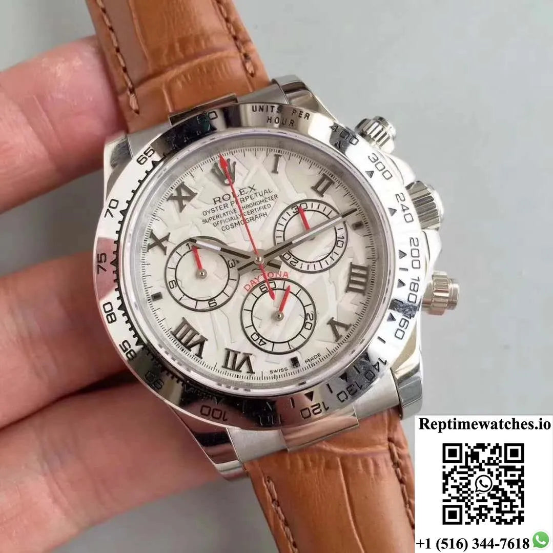 Rolex Daytona Cosmograph 116520 Jh Factory White Dial-Rep Time Watches