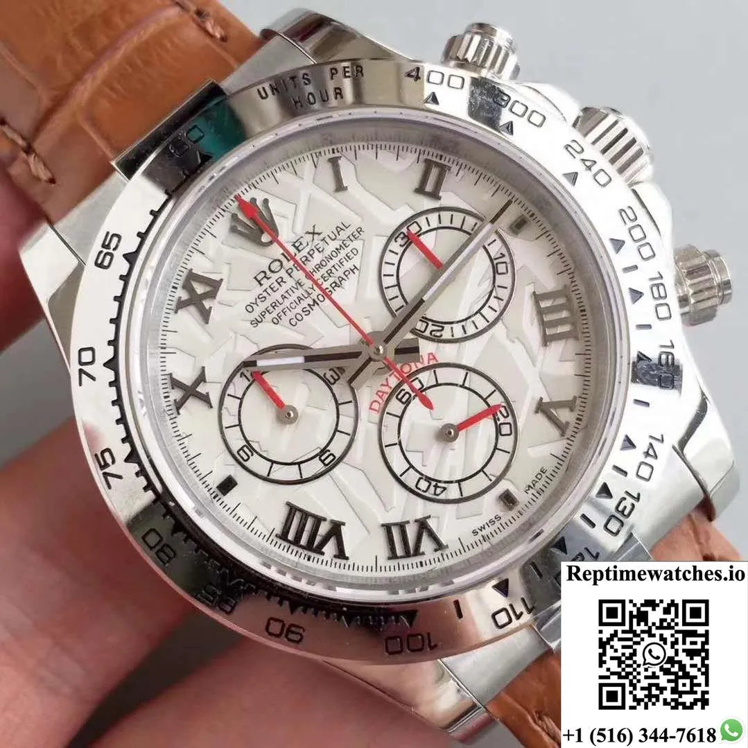 Rolex Daytona Cosmograph 116520 Jh Factory White Dial-Rep Time Watches