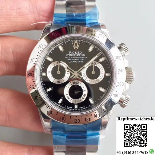 Rolex Daytona Cosmograph 116520 Noob Factory Black Dial-Rep Time Watches