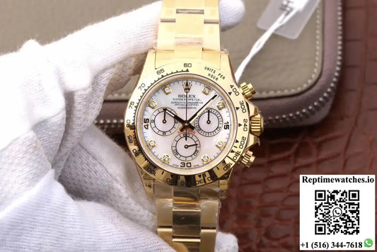 Rolex Daytona Cosmograph 116528-78598 JH Factory Yellow Gold Diamonds Dial AI Factory