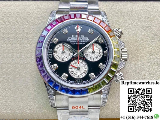 Rolex Daytona Cosmograph 116599 Rbow Jh Factory Diamond-Set Dial-Rep Time Watches