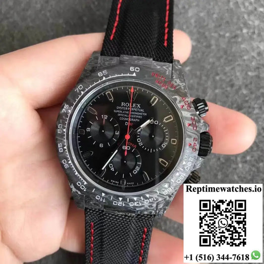 Rolex Daytona Cosmograph Carbon Fiber Diw Customized Version Noob Factory Black Dial Product Photo 1