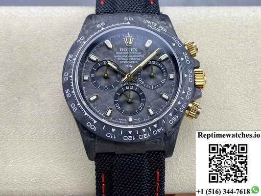 Rolex Daytona Cosmograph Diw Custom Version Carbon Fiber-Rep Time Watches
