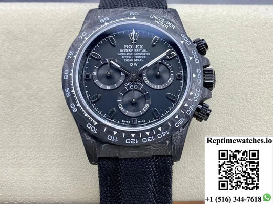 Rolex Daytona Cosmograph Diw Custom Version Noob Factory Black Dial-Rep Time Watches
