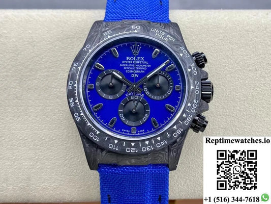 Rolex Daytona Cosmograph Diw Custom Version Noob Factory Blue Dial-Rep Time Watches