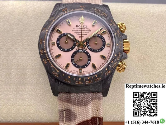 Rolex Daytona Cosmograph Diw Custom Version Noob Factory Carbon Fiber Case-Rep Time Watches