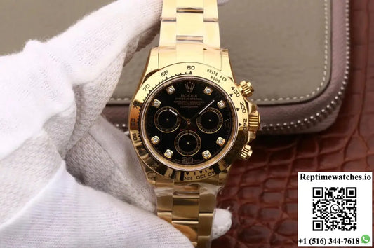 Rolex Daytona Cosmograph M116508-0008 JH Factory Diamonds Black Dial AI Factory