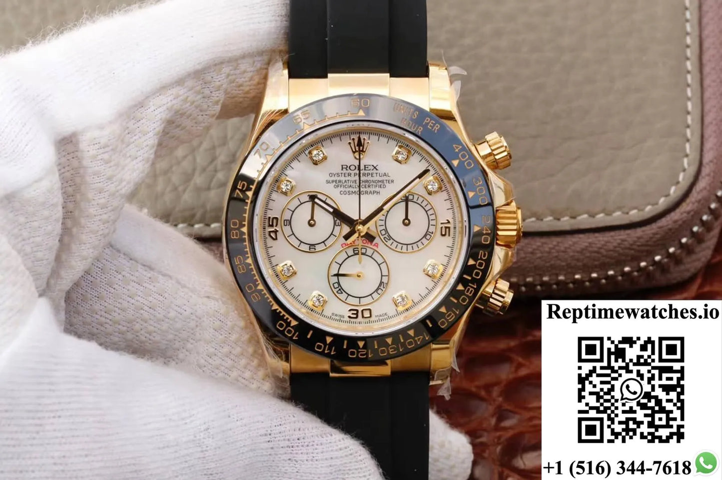 Rolex Daytona Cosmograph M116518Ln-0037 Jh Factory V6 Diamond Dial-Rep Time Watches