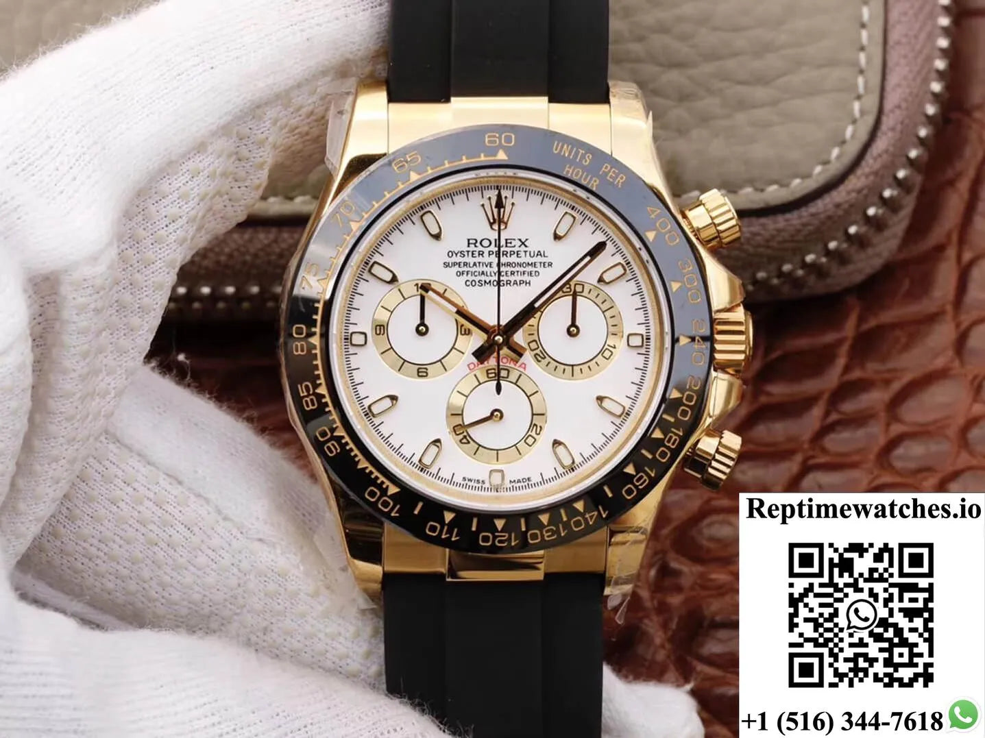 Rolex Daytona Cosmograph M116518Ln-0041 Jh Factory White Dial-Rep Time Watches