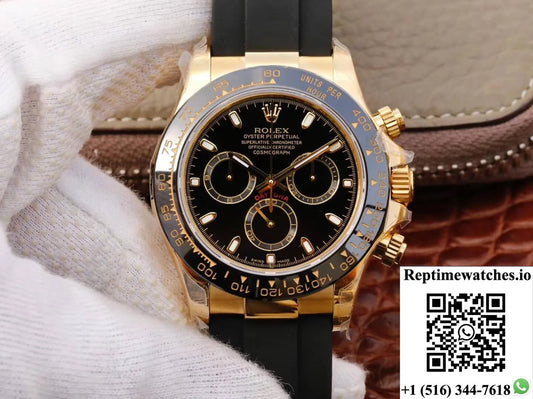 Rolex Daytona Cosmograph M116518Ln-0043 Jh Factory Black Dial-Rep Time Watches