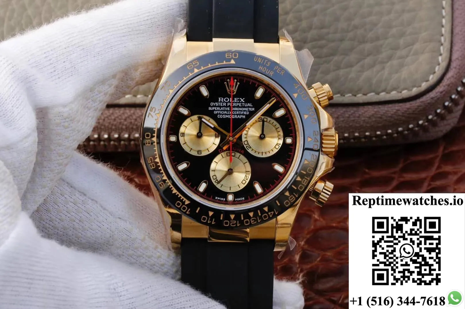 Rolex Daytona Cosmograph M116518Ln-0047 Jh Factory Black Dial-Rep Time Watches