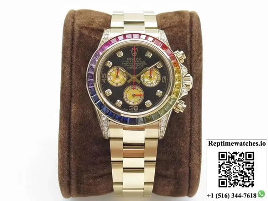 Rolex Daytona Cosmograph Rainbow 116589RBOW BL Factory 4130 Movement - Watches