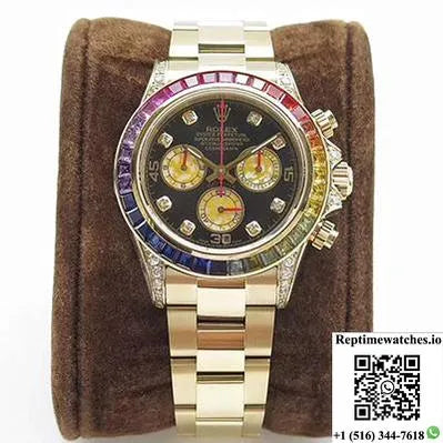 Rolex Daytona Cosmograph Rainbow 116589Rbow Bl Factory 4130 Movement-Rep Time Watches