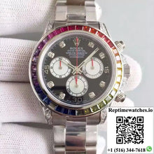 Rolex Daytona Cosmograph Rainbow 116595RBOW BL Factory Black Dial - Watches