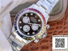 Rolex Daytona Cosmograph Rainbow 116595RBOW BL Factory Black Dial - Watches
