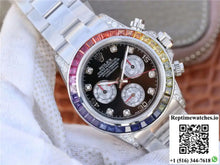 Rolex Daytona Cosmograph Rainbow 116595RBOW BL Factory Black Dial - Watches