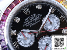 Rolex Daytona Cosmograph Rainbow 116595RBOW BL Factory Black Dial - Watches
