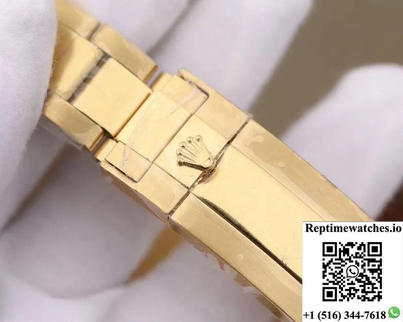 Rolex Daytona Cosmograph Rainbow 116598Rbow Bl Factory Gold Dial-Rep Time Watches
