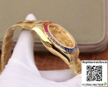 Rolex Daytona Cosmograph Rainbow 116598RBOW BL Factory Gold Dial - Watches