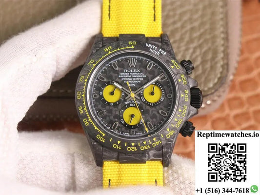 Rolex Daytona Diw Retrofit Version Wwf Factory Carbon Fiber Pattern-Rep Time Watches