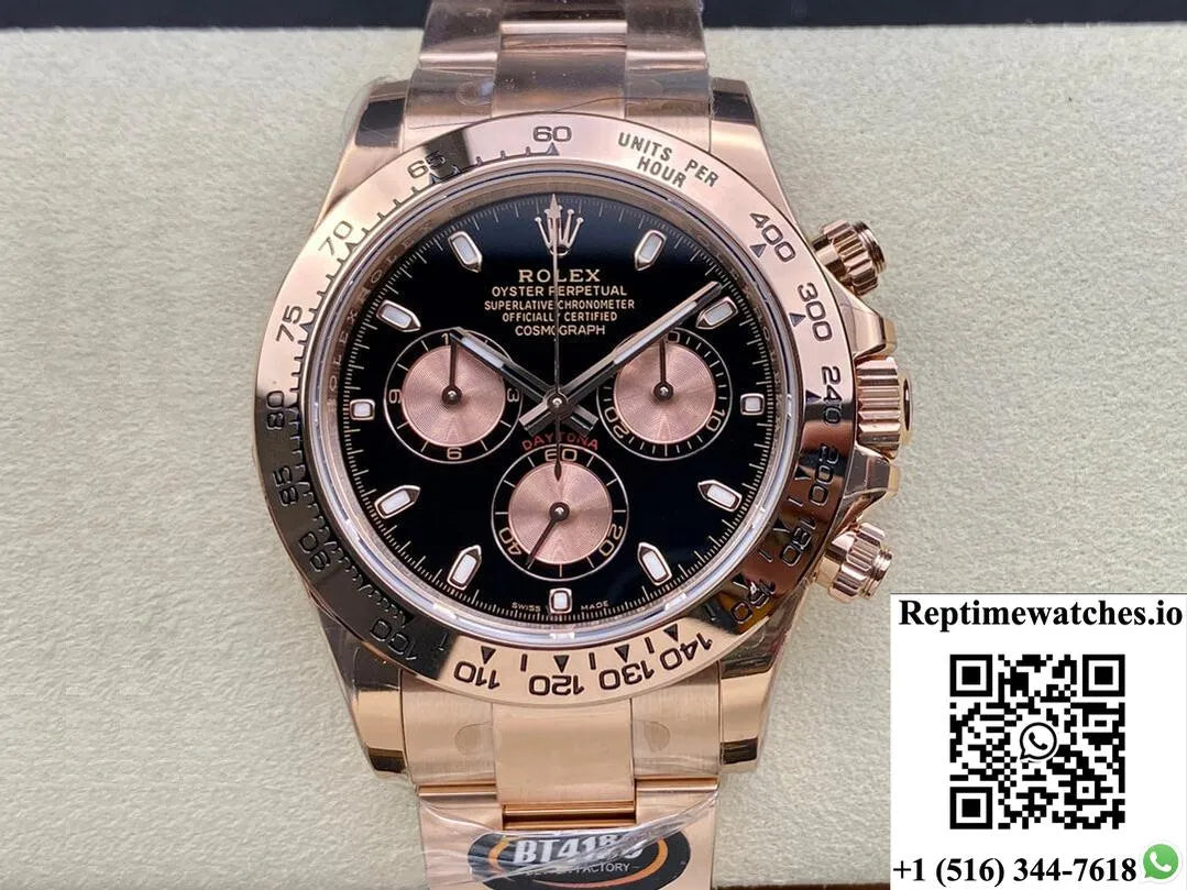 Rolex Daytona M116505-0008 Bt Factory Rose Gold-Rep Time Watches