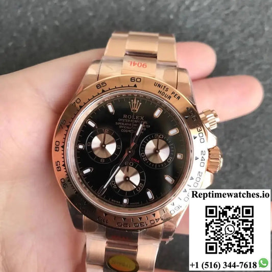Rolex Daytona m116505-0008 Noob Factory Black Dial AI Factory