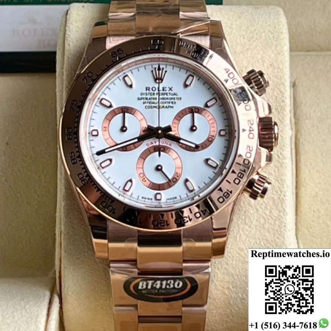 Rolex Daytona M116505-0010 Bt Factory White Dial-Rep Time Watches