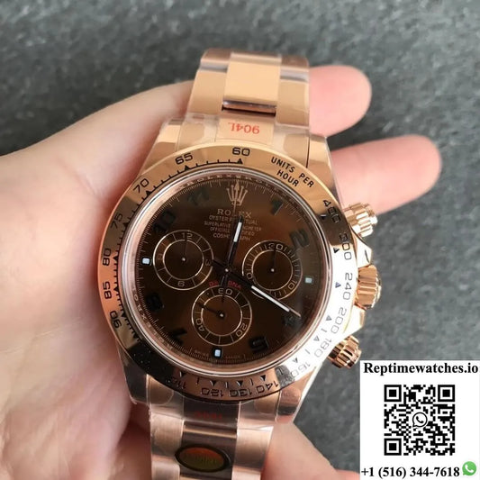 Rolex Daytona M116505-0011 Noob Factory Brown Dial-Rep Time Watches