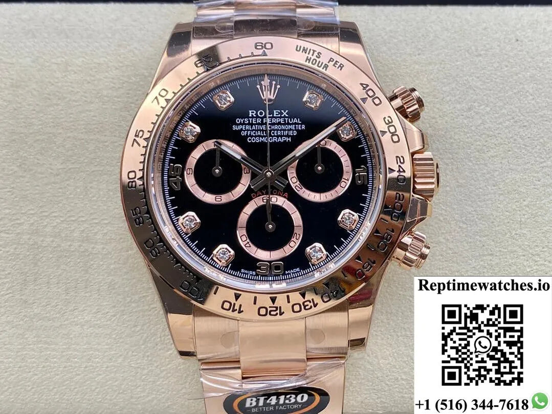Rolex Daytona M116505-0015 Bt Factory Diamond-Set Dial-Rep Time Watches