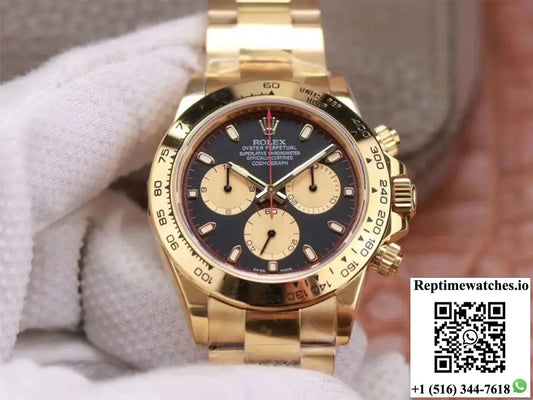 Rolex Daytona M116508-0009 Noob Factory Black Dial 4130 Movement AI Factory