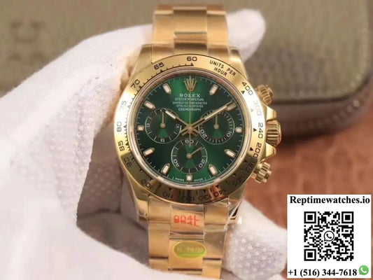 Rolex Daytona M116508-0013 Noob Factory Green Dial 4130 Movement AI Factory