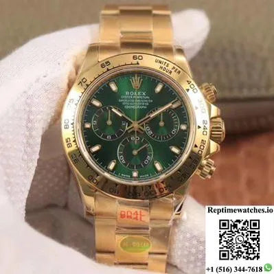 Rolex Daytona M116508-0013 Noob Factory Green Dial 4130 Movement-Rep Time Watches