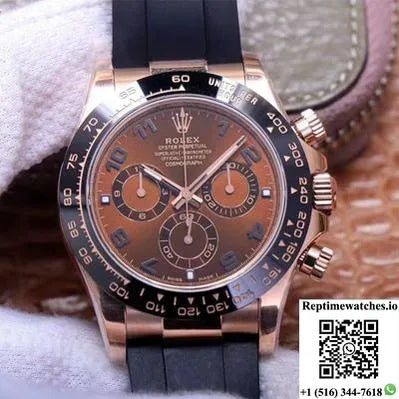 Rolex Daytona M116515Ln-0015 Noob Factory Brown Dial 4130 Movement-Rep Time Watches