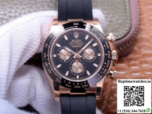 Rolex Daytona M116515LN-0017 Noob Factory Black Dial 4130 Movement AI Factory