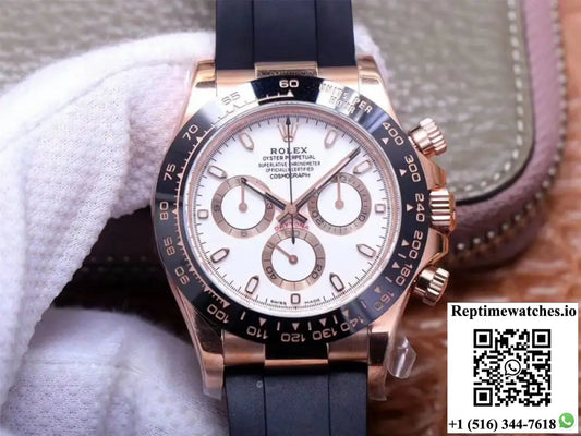 Rolex Daytona M116515LN-0019 Noob Factory White Dial 4130 Movement AI Factory