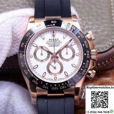 Rolex Daytona M116515Ln-0019 Noob Factory White Dial 4130 Movement-Rep Time Watches