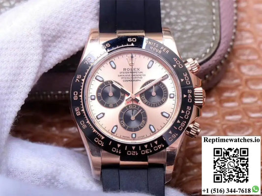 Rolex Daytona M116515LN-0021 Noob Factory Pink Dial 4130 Movement AI Factory