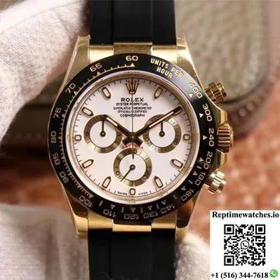 Rolex Daytona M116518Ln-0041 Noob Factory White Dial 4130 Movement-Rep Time Watches