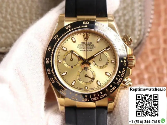 Rolex Daytona M116518LN-0042 Noob Factory Champagne Dial 4130 Movement AI Factory