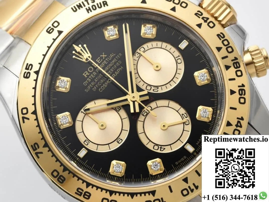 Rolex Daytona M126503-0002 Clean Factory Diamond Hour Markers-Rep Time Watches
