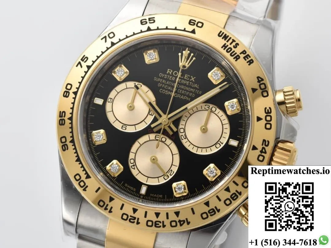 Rolex Daytona M126503-0002 Clean Factory Diamond Hour Markers-Rep Time Watches