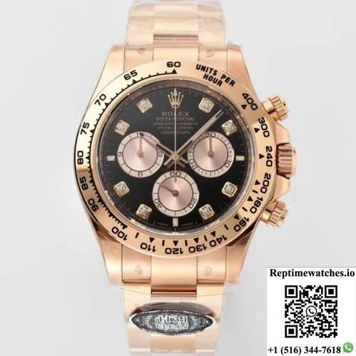 Rolex Daytona M126505-0002 Clean Factory Diamond Hour Markers-Rep Time Watches