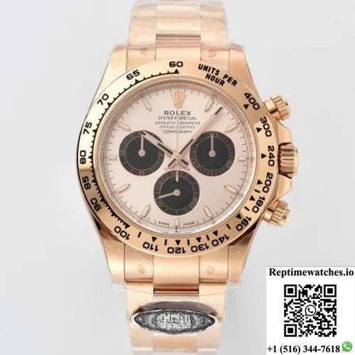 Rolex Daytona M126505-0003 Clean Factory Sun Shine Gold Color Dial-Rep Time Watches