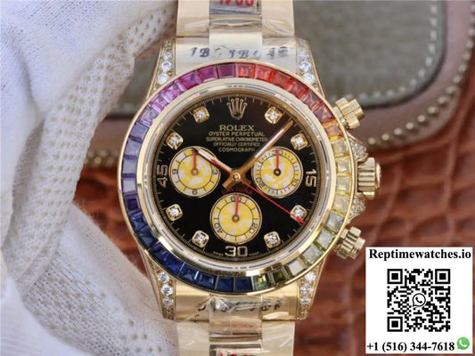 Rolex Daytona Rainbow Cosmograph 116598RBOW BL Factory 7750 movement - Watches