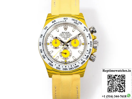 Rolex Daytona TW factory Yellow Carbon Fiber Base Cover