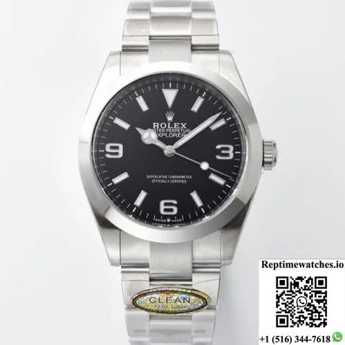 Rolex Explorer 114270-78690 Clean Factory Black Dial-Rep Time Watches
