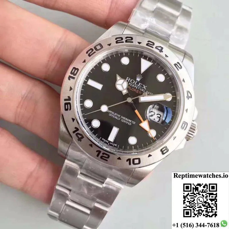 Rolex Explorer Ii 216570 2018 Noob Factory V7 Black Dial-Rep Time Watches