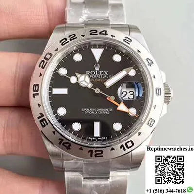 Rolex Explorer Ii 216570 2018 Noob Factory V7 Black Dial-Rep Time Watches