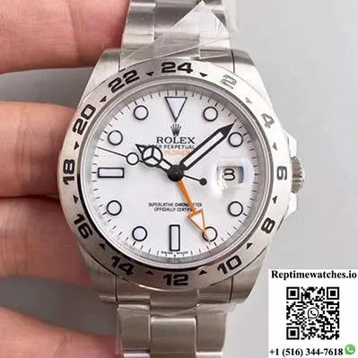 Rolex Explorer Ii 216570 2018 Noob Factory White Dial-Rep Time Watches