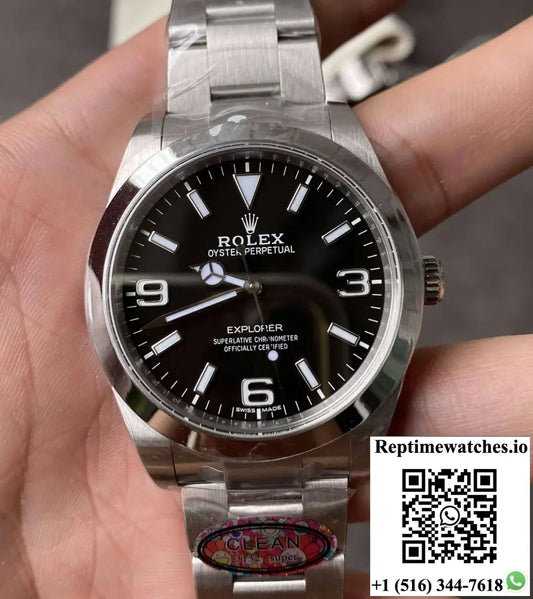 Rolex Explorer M214270-0003 39MM Clean Factory Steel Strap - Watches